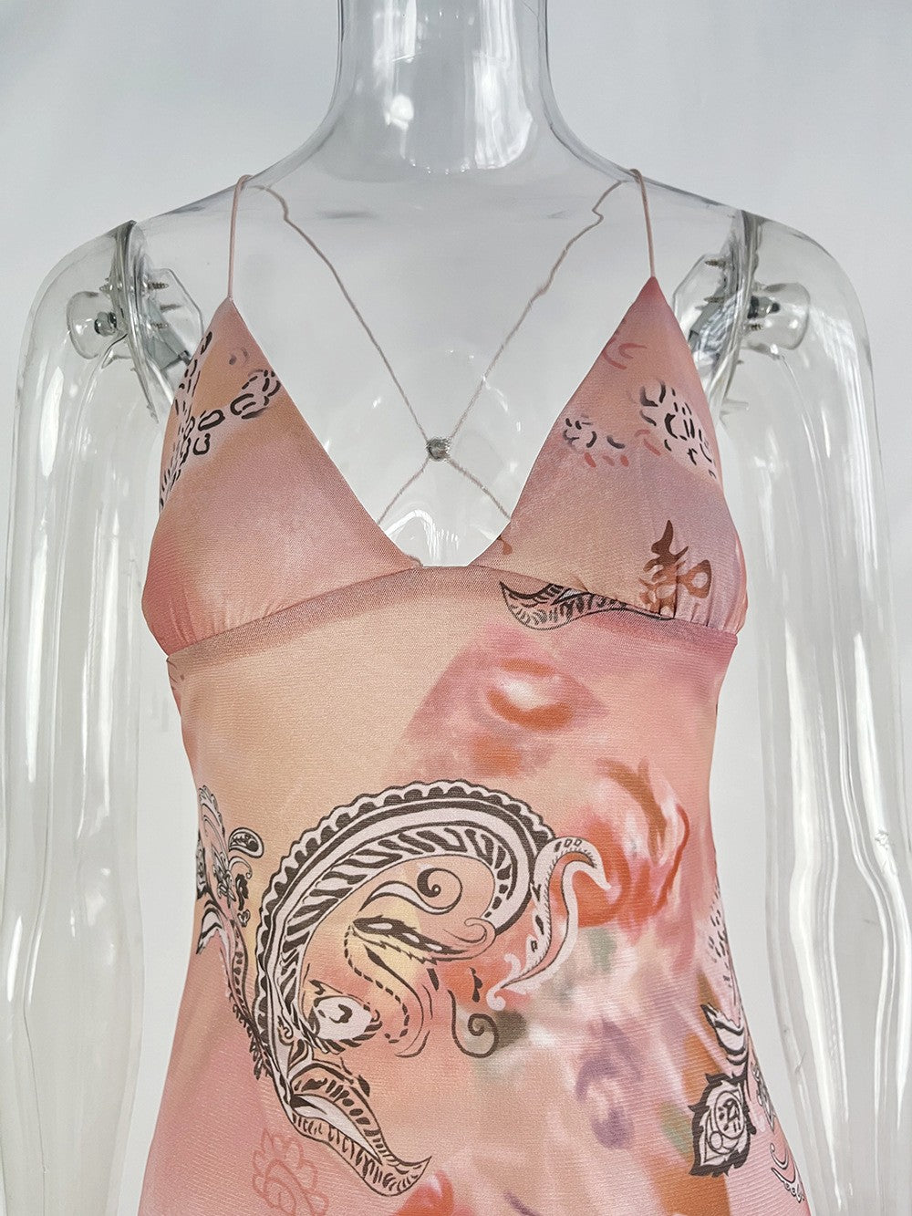 Maribel Butterfly Back Halter Dress
