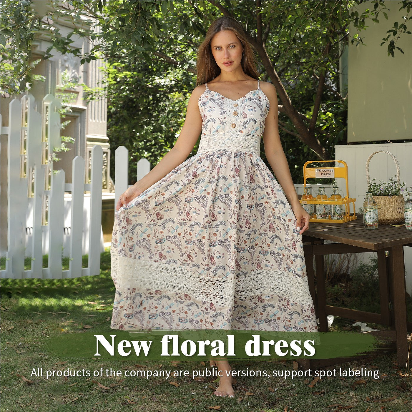 Marigold Floral Sundress