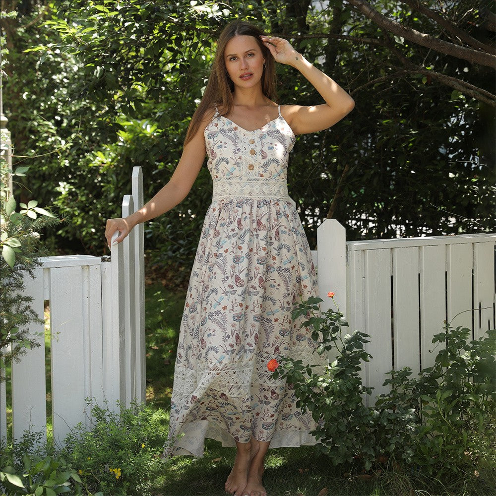 Marigold Floral Sundress