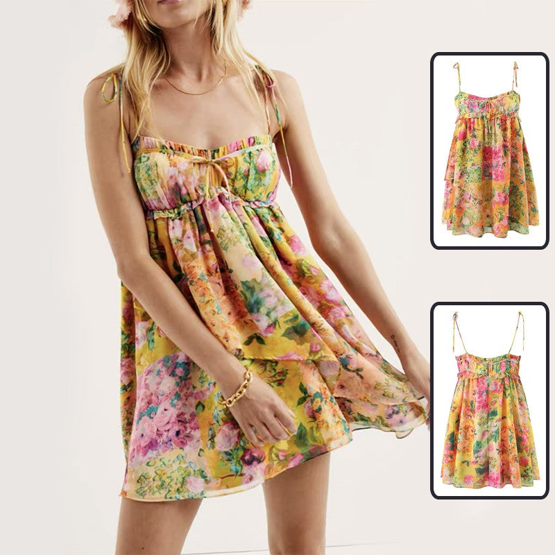 Rosalia Ruffled A-Line Mini