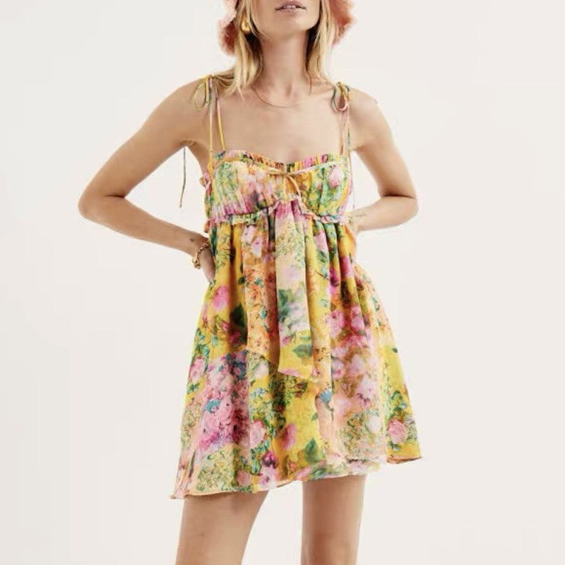 Rosalia Ruffled A-Line Mini