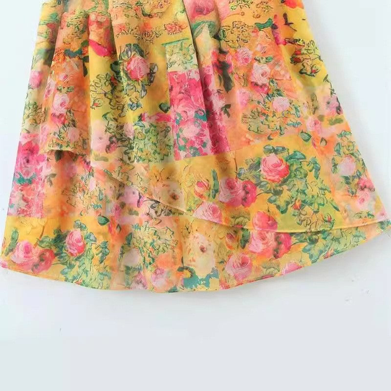 Rosalia Ruffled A-Line Mini
