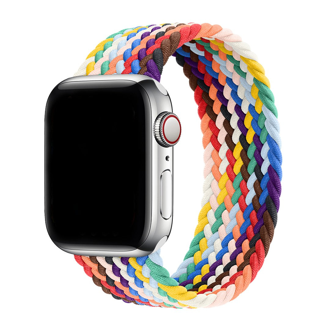 Solévia Braided Solo Loop Summer Edition for Apple Watch – Colorful Stretch Nylon