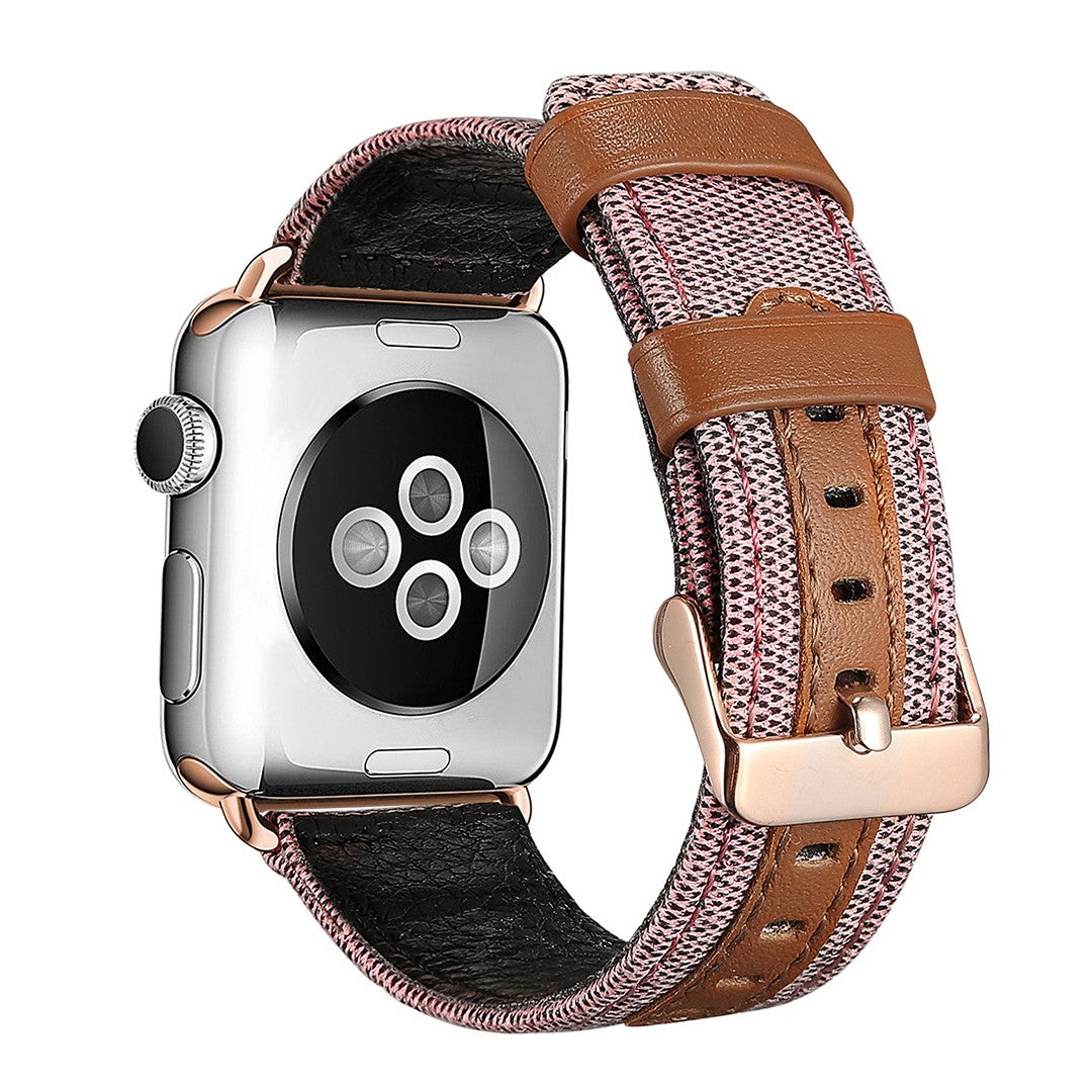 Valoura Fabric Leather Apple Watch Band – Premium Hybrid Design