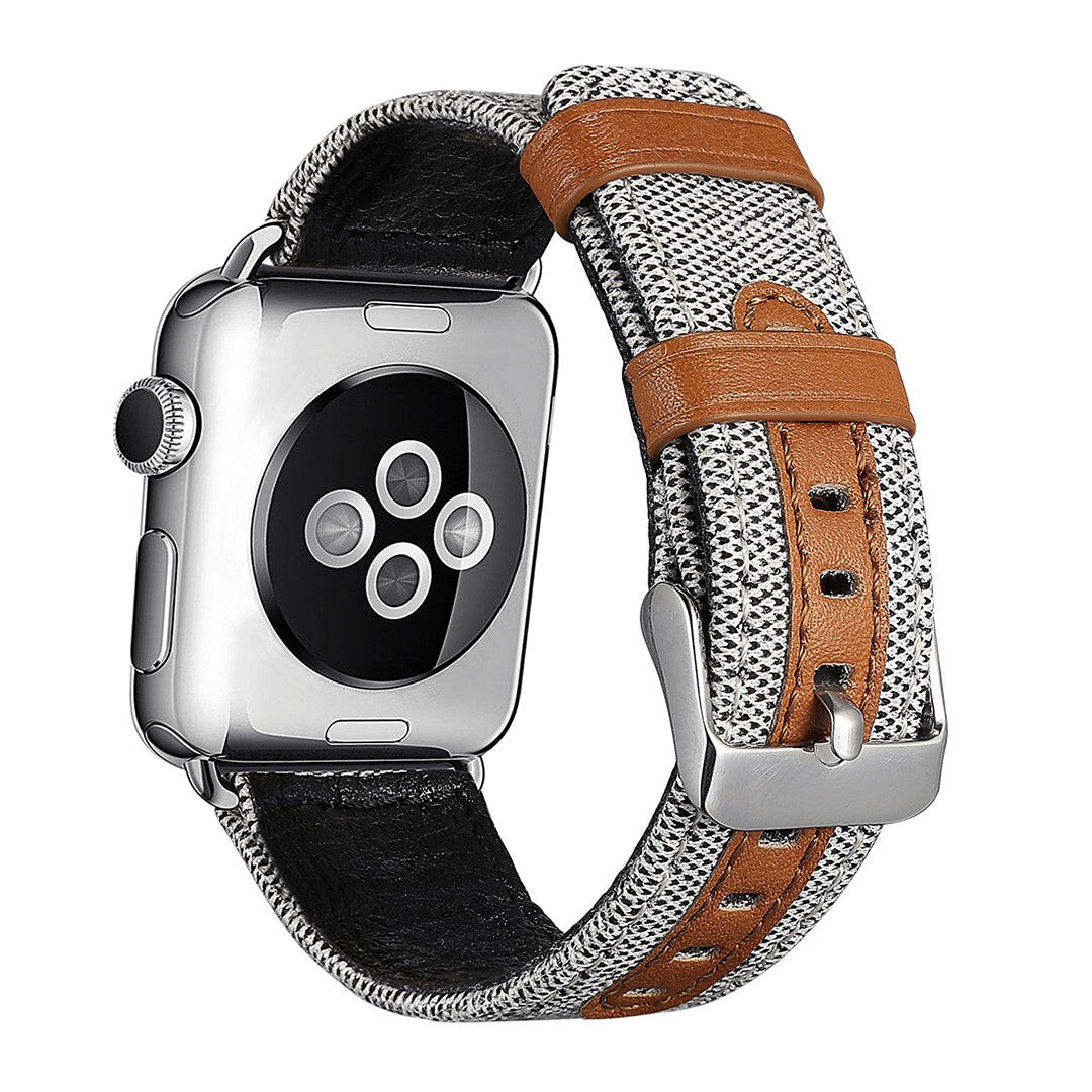Valoura Fabric Leather Apple Watch Band – Premium Hybrid Design