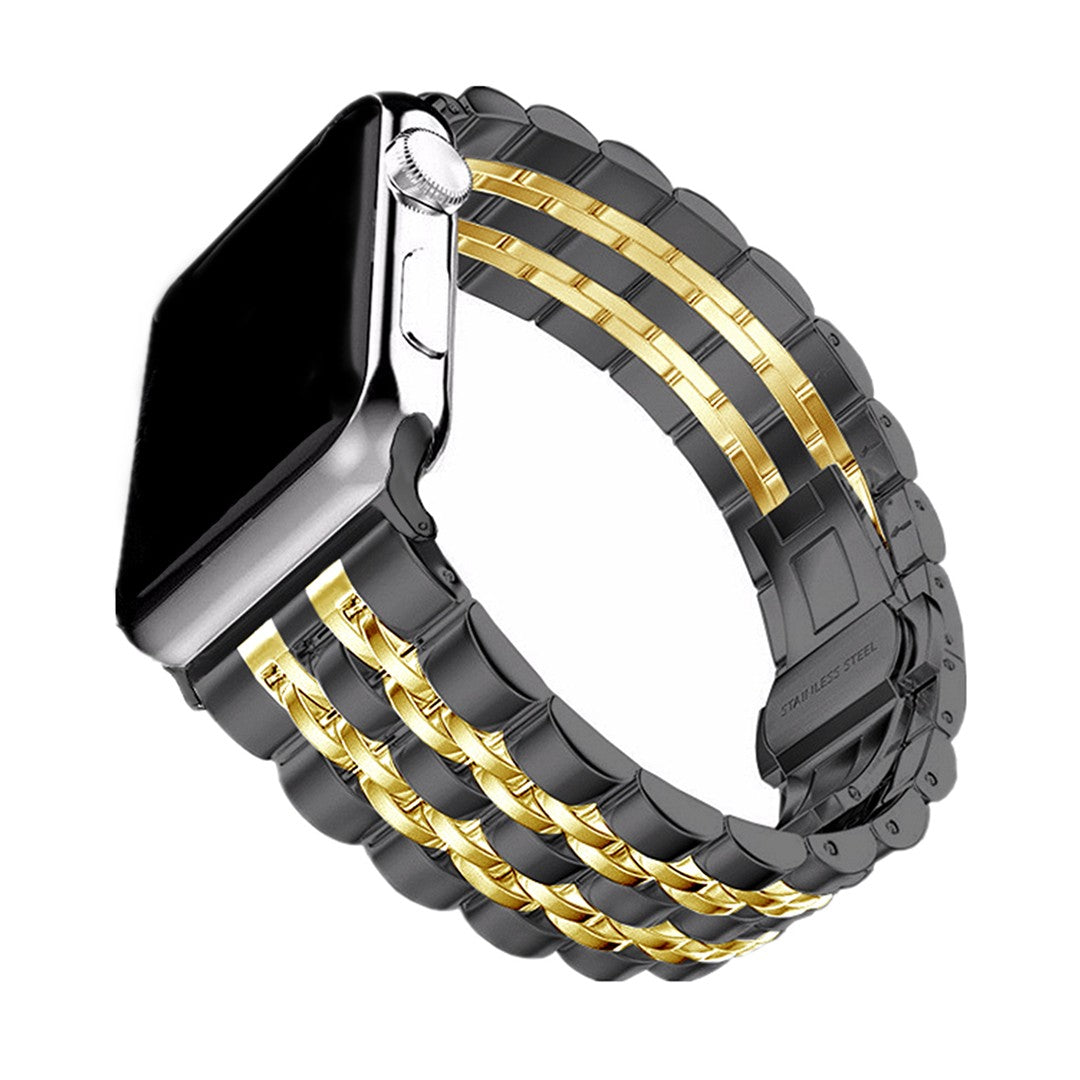 Veloura Presidential Apple Watch Strap – Premium 7-Link Steel Design