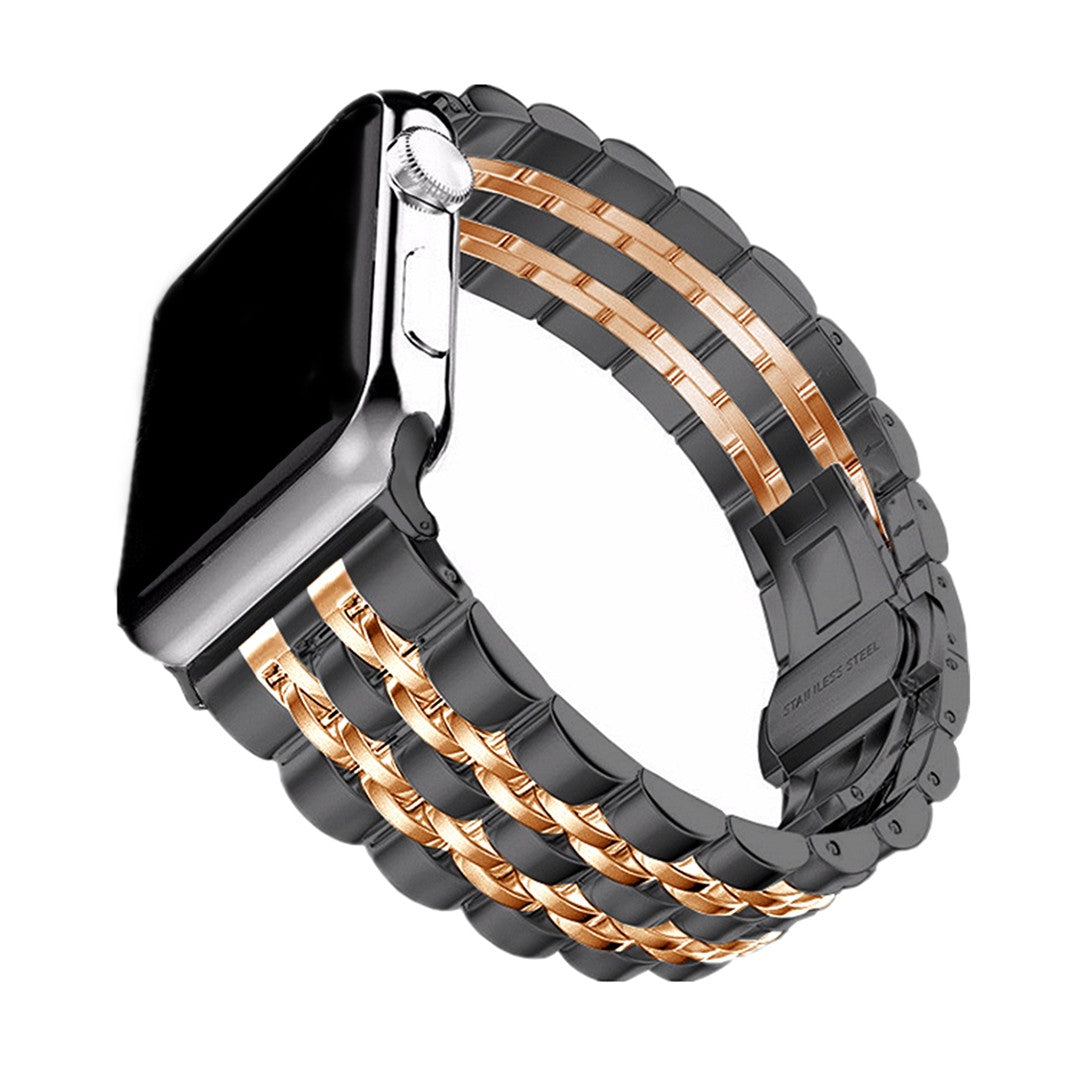 Veloura Presidential Apple Watch Strap – Premium 7-Link Steel Design