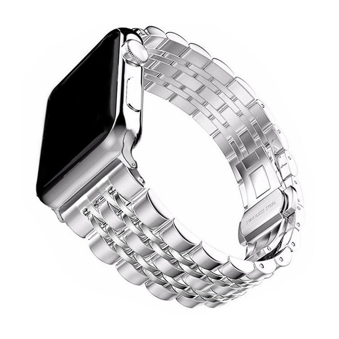 Veloura Presidential Apple Watch Strap – Premium 7-Link Steel Design