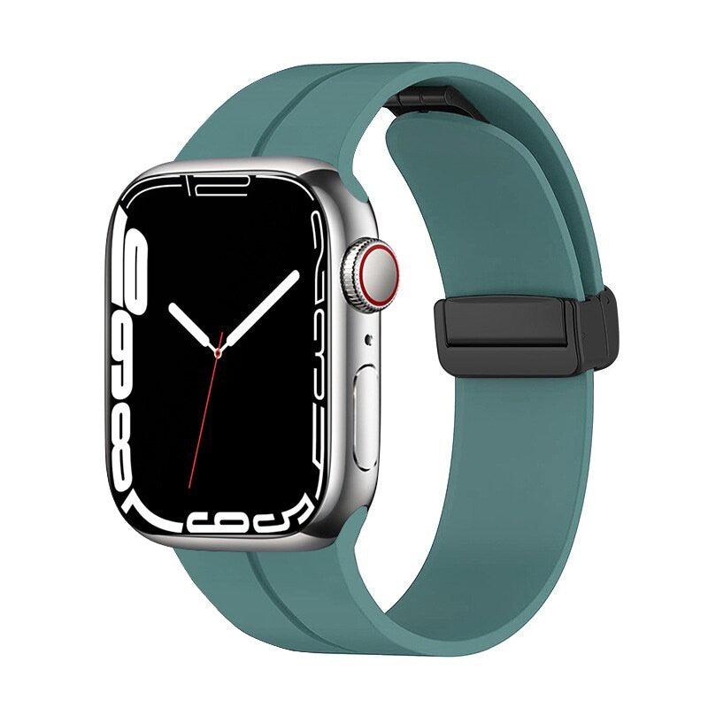 Zenvia Magnetic Silicone Buckle Apple Watch Band – Waterproof & Stylish