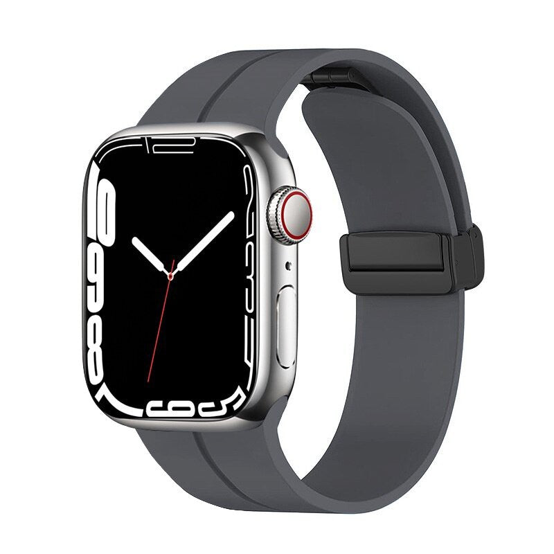 Zenvia Magnetic Silicone Buckle Apple Watch Band – Waterproof & Stylish