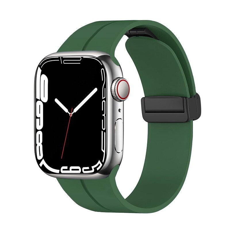 Zenvia Magnetic Silicone Buckle Apple Watch Band – Waterproof & Stylish