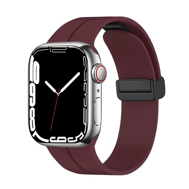 Zenvia Magnetic Silicone Buckle Apple Watch Band – Waterproof & Stylish