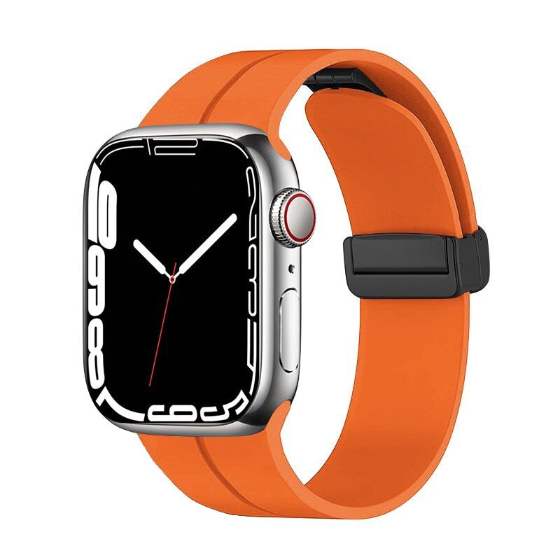 Zenvia Magnetic Silicone Buckle Apple Watch Band – Waterproof & Stylish