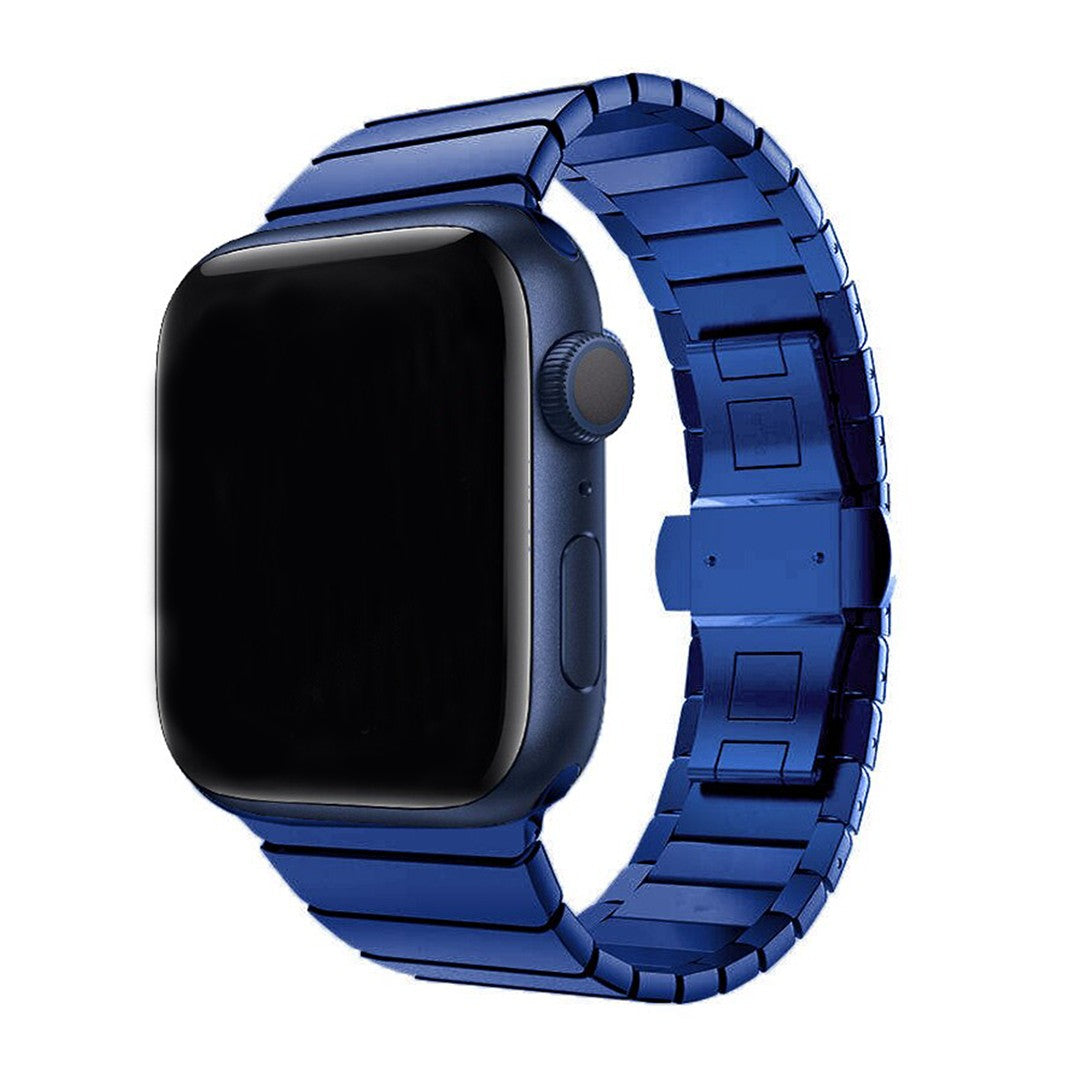 Zeravine Stainless Steel Link Apple Watch Band – Glossy & Durable
