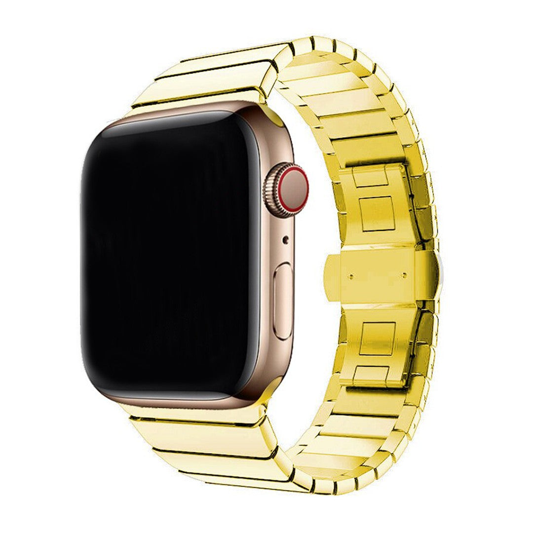Zeravine Stainless Steel Link Apple Watch Band – Glossy & Durable