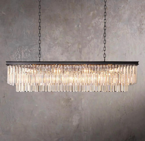 1920s Odeon Linear Pendant Light 59"