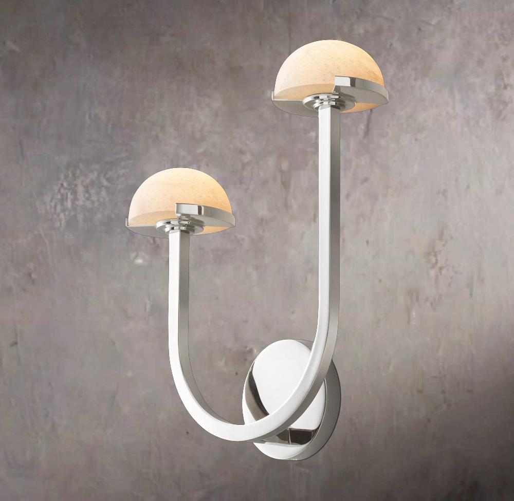 Pedras Dual Left Wall Sconce