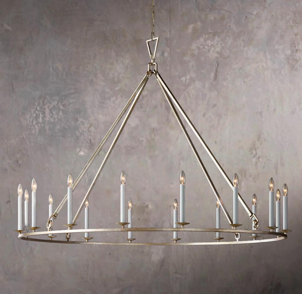 19TH C. BRITISH FILIGREE CIRCULAR CHANDELIER 60"