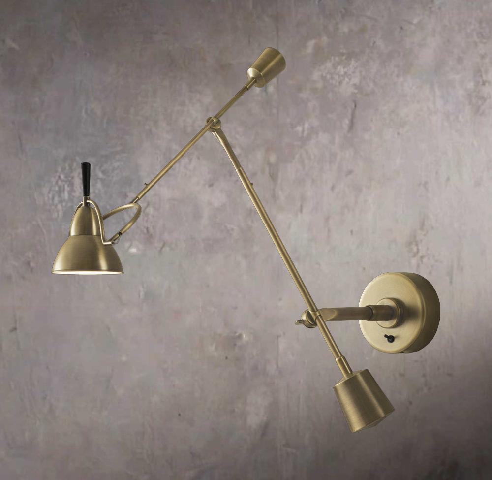 Counterbalanced Swing-Arm Wall Sconce