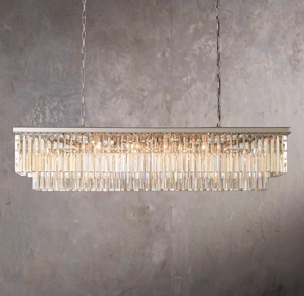 1920s Odeon Linear Pendant Light 59"