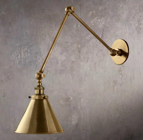 20th Century Library Style Double Wall Sconce