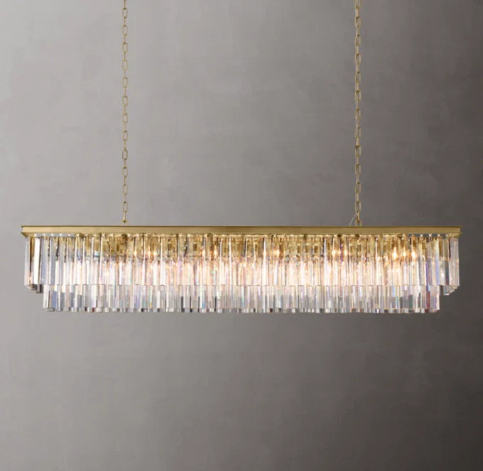 1920s Odeon Linear Pendant Light 72"