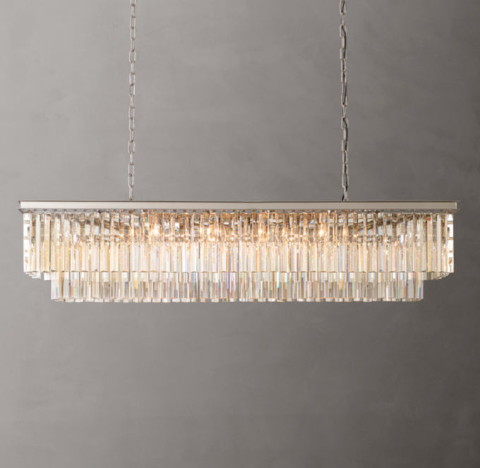 1920s Odeon Linear Pendant Light 59"