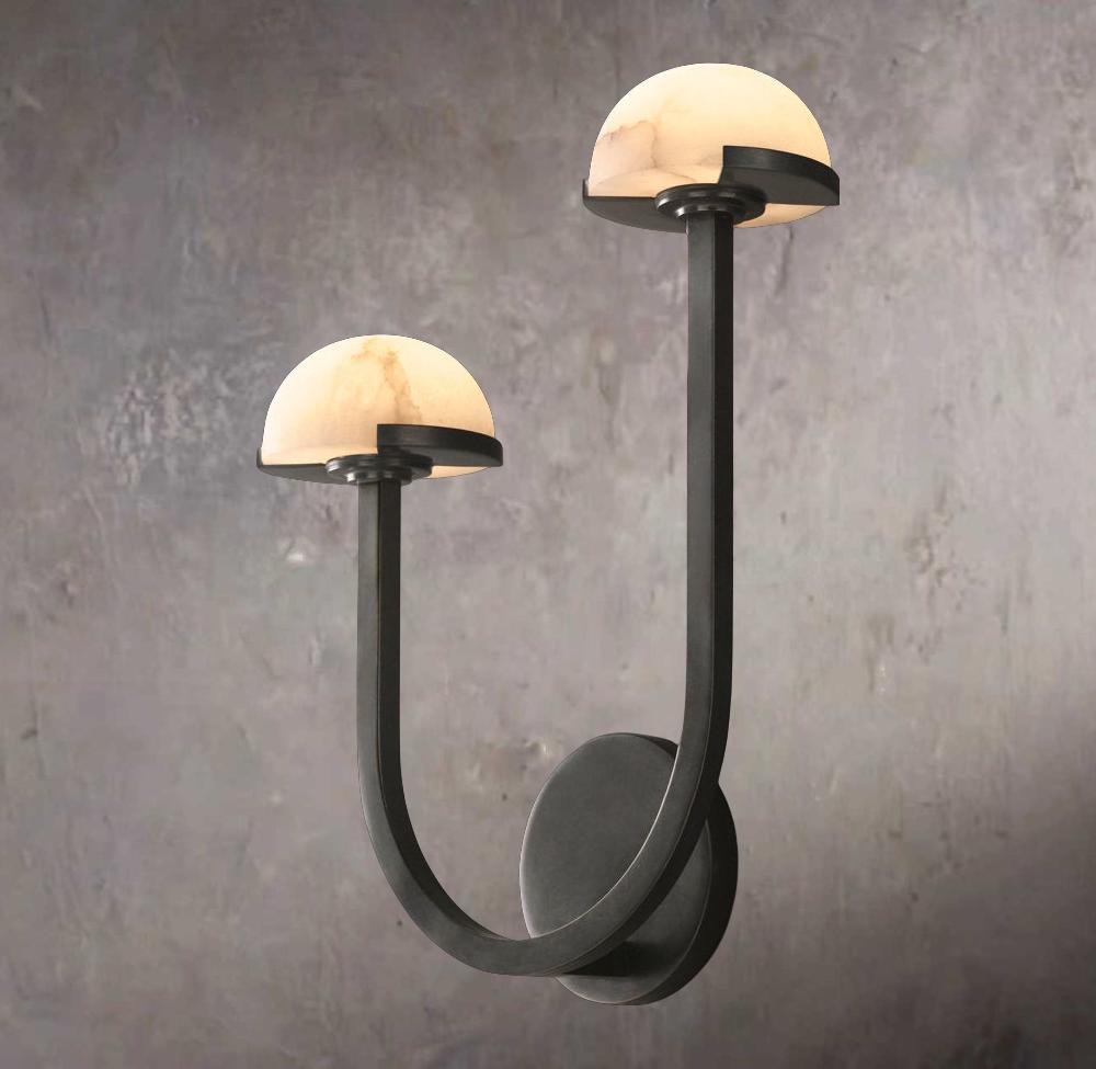 Pedras Dual Left Wall Sconce