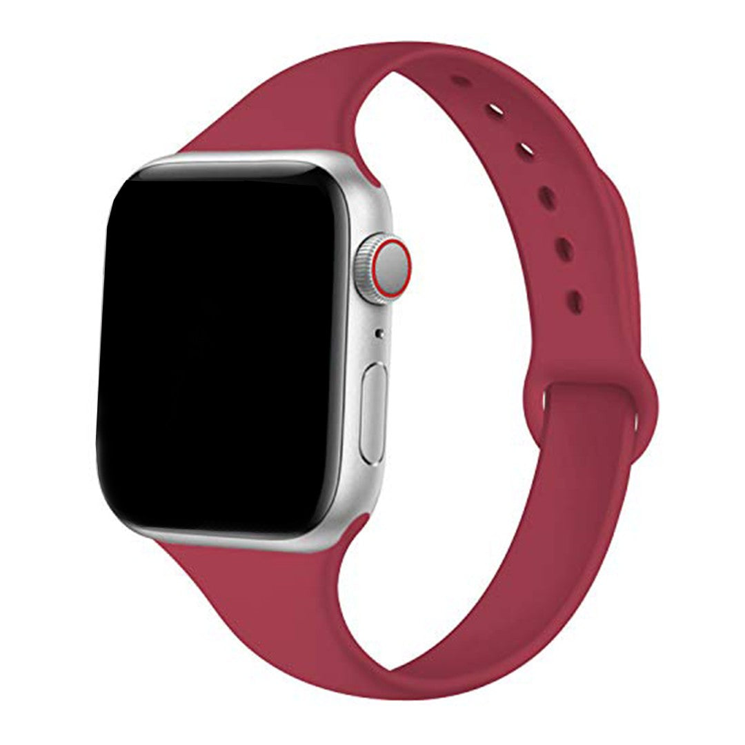 Aurivelle Slim Silicone Apple Watch Band – Minimalist Waterproof Design
