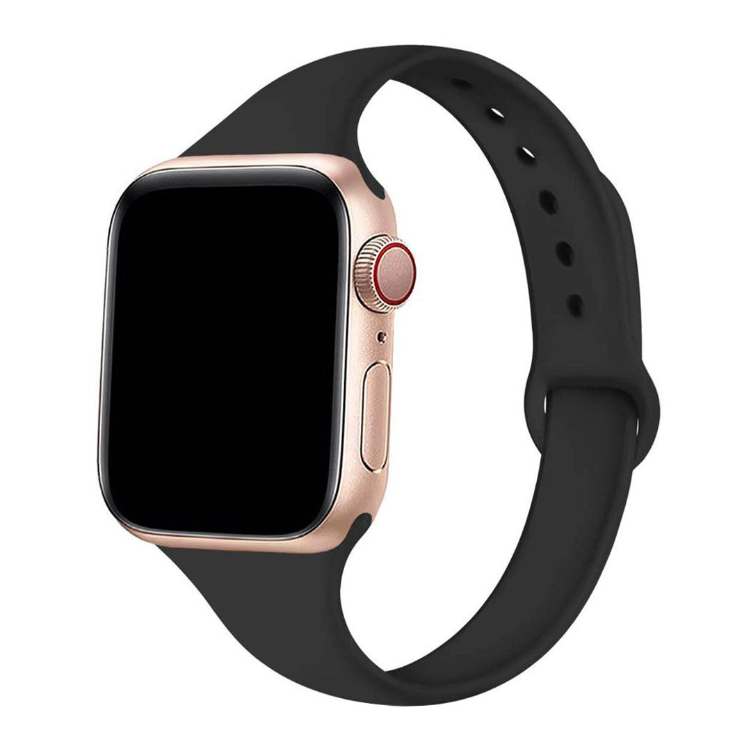 Aurivelle Slim Silicone Apple Watch Band – Minimalist Waterproof Design
