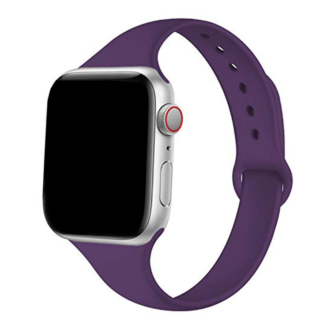 Aurivelle Slim Silicone Apple Watch Band – Minimalist Waterproof Design