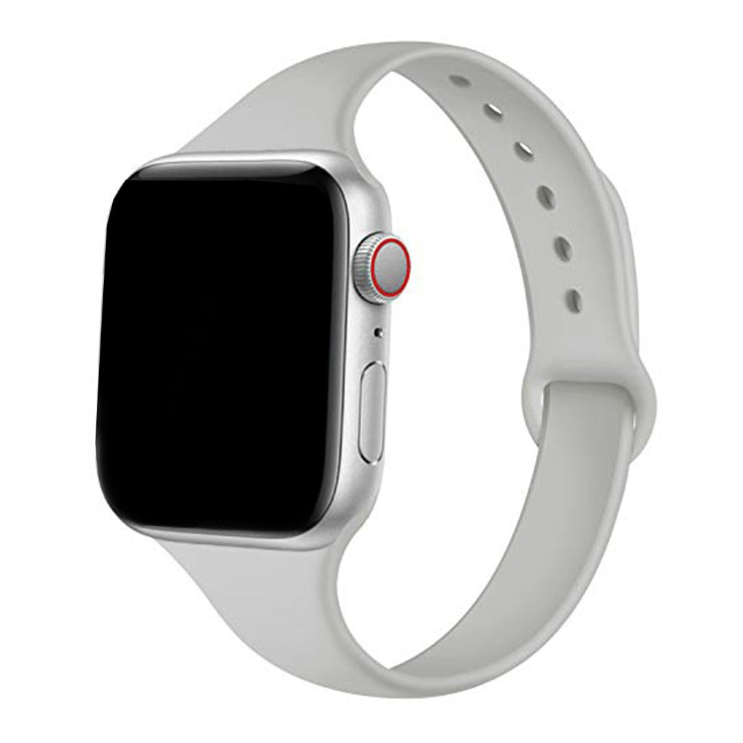 Aurivelle Slim Silicone Apple Watch Band – Minimalist Waterproof Design