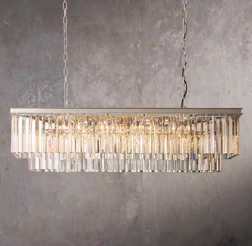 1920s Odeon Linear Pendant Light 49"