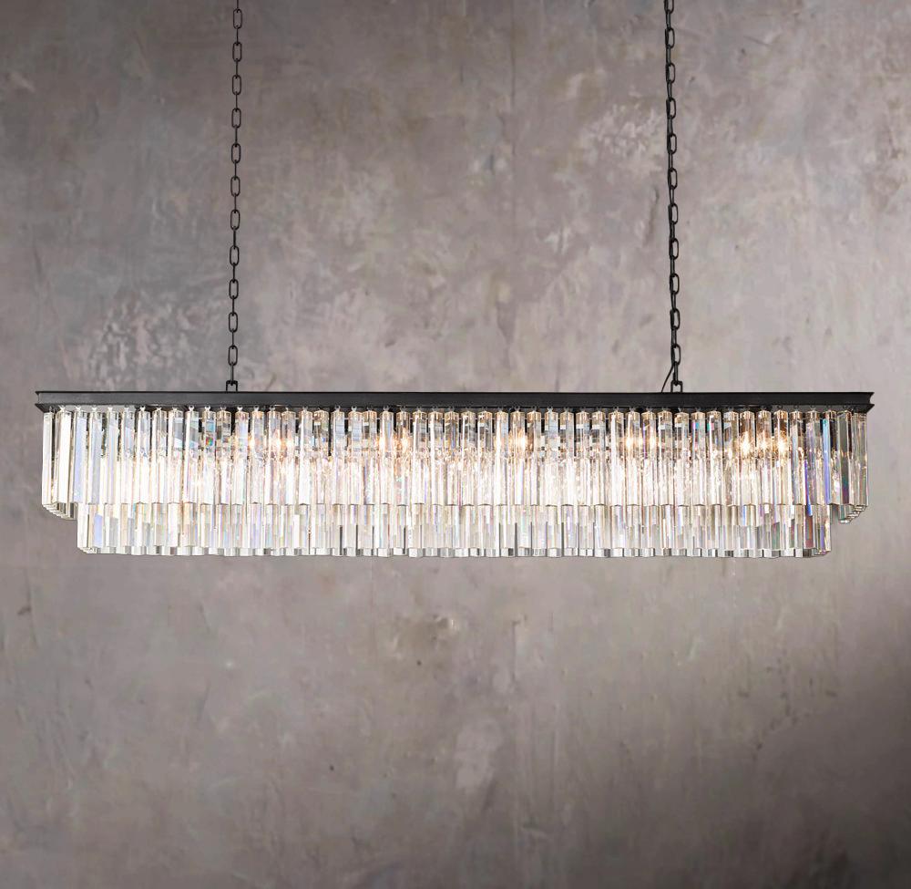 1920s Odeon Linear Pendant Light 72"