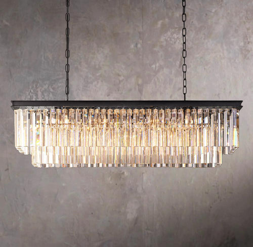 1920s Odeon Linear Pendant Light 49"