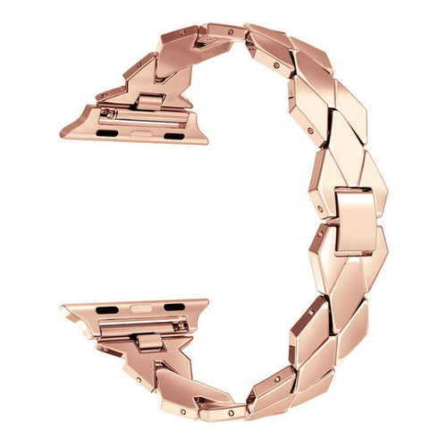 Calivra Lux Diamond Bracelet Apple Watch Band – Slim Stainless Steel Design