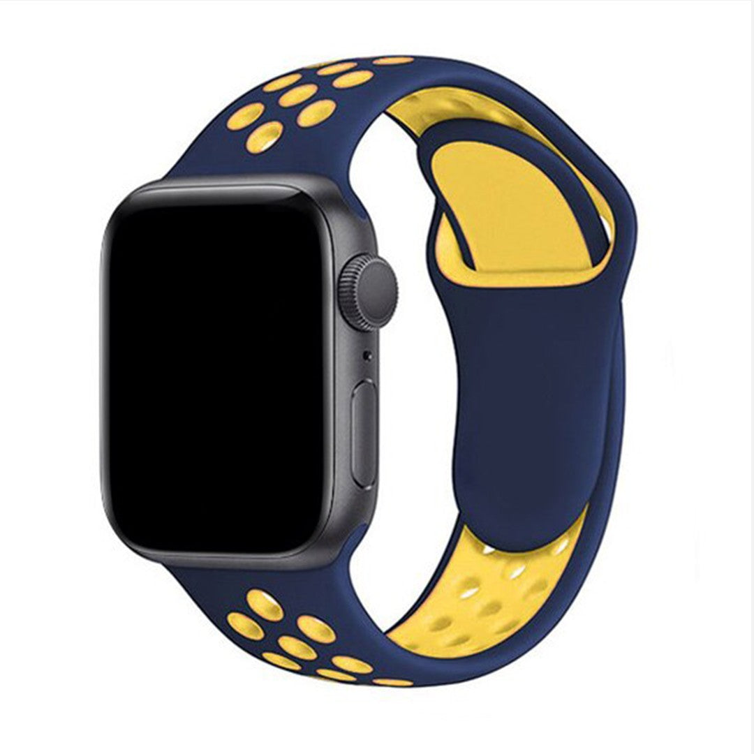 Calivra Sport Silicone Apple Watch Strap – Soft & Breathable Fit
