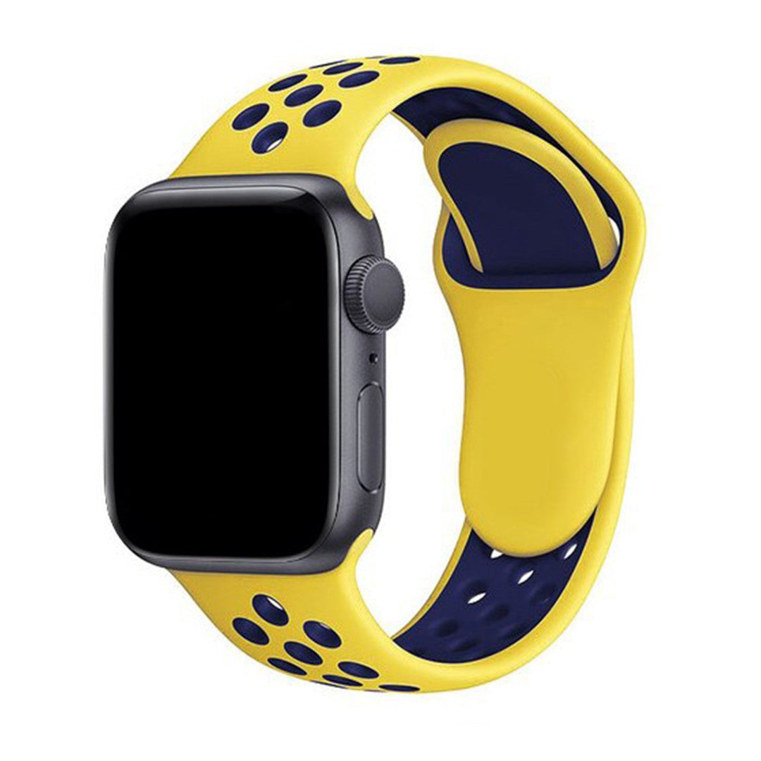 Calivra Sport Silicone Apple Watch Strap – Soft & Breathable Fit