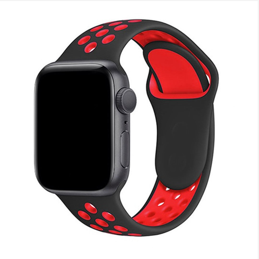 Calivra Sport Silicone Apple Watch Strap – Soft & Breathable Fit
