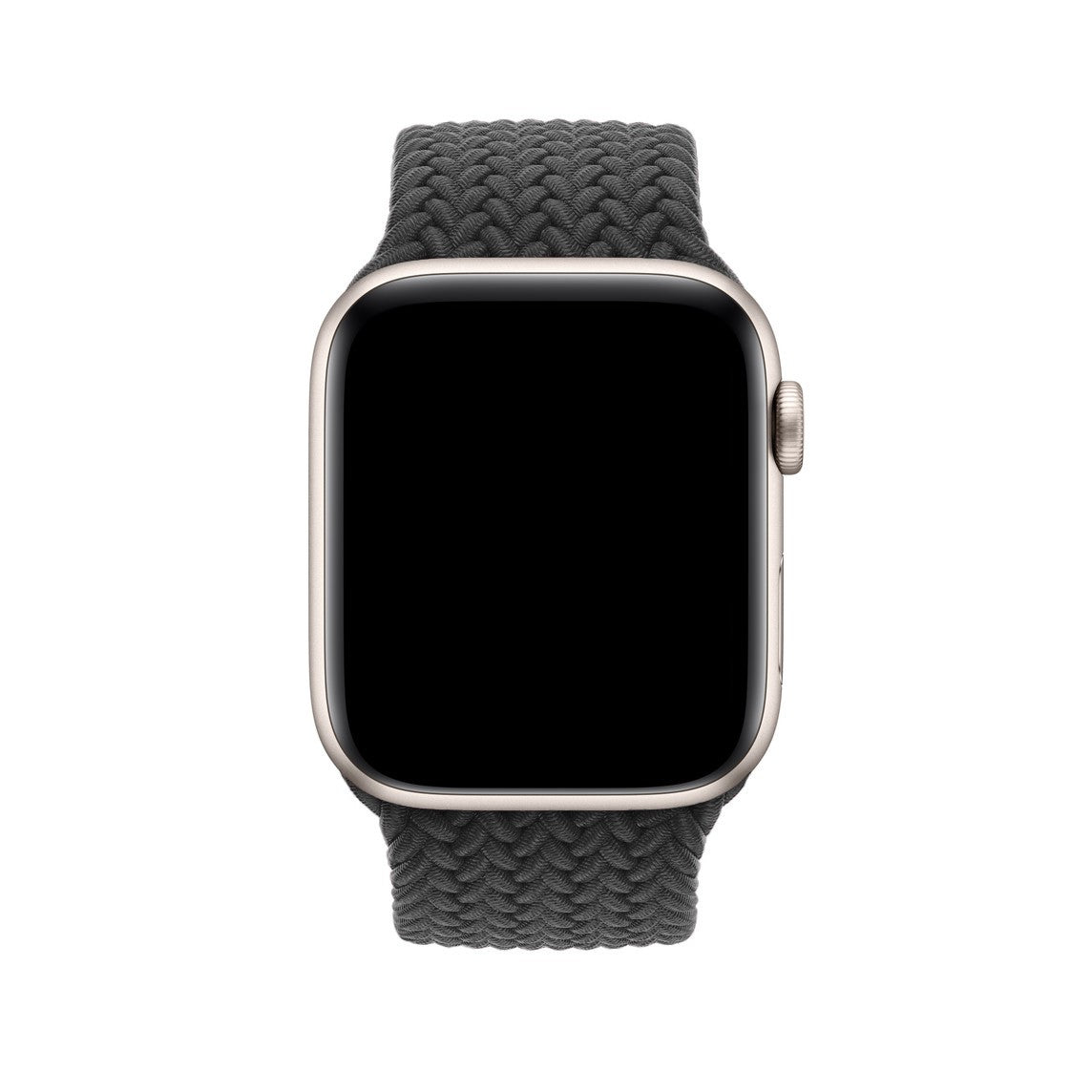 Cindralis Grey Braided Buckle Apple Watch Band – Stretch Nylon with Steel Buckle