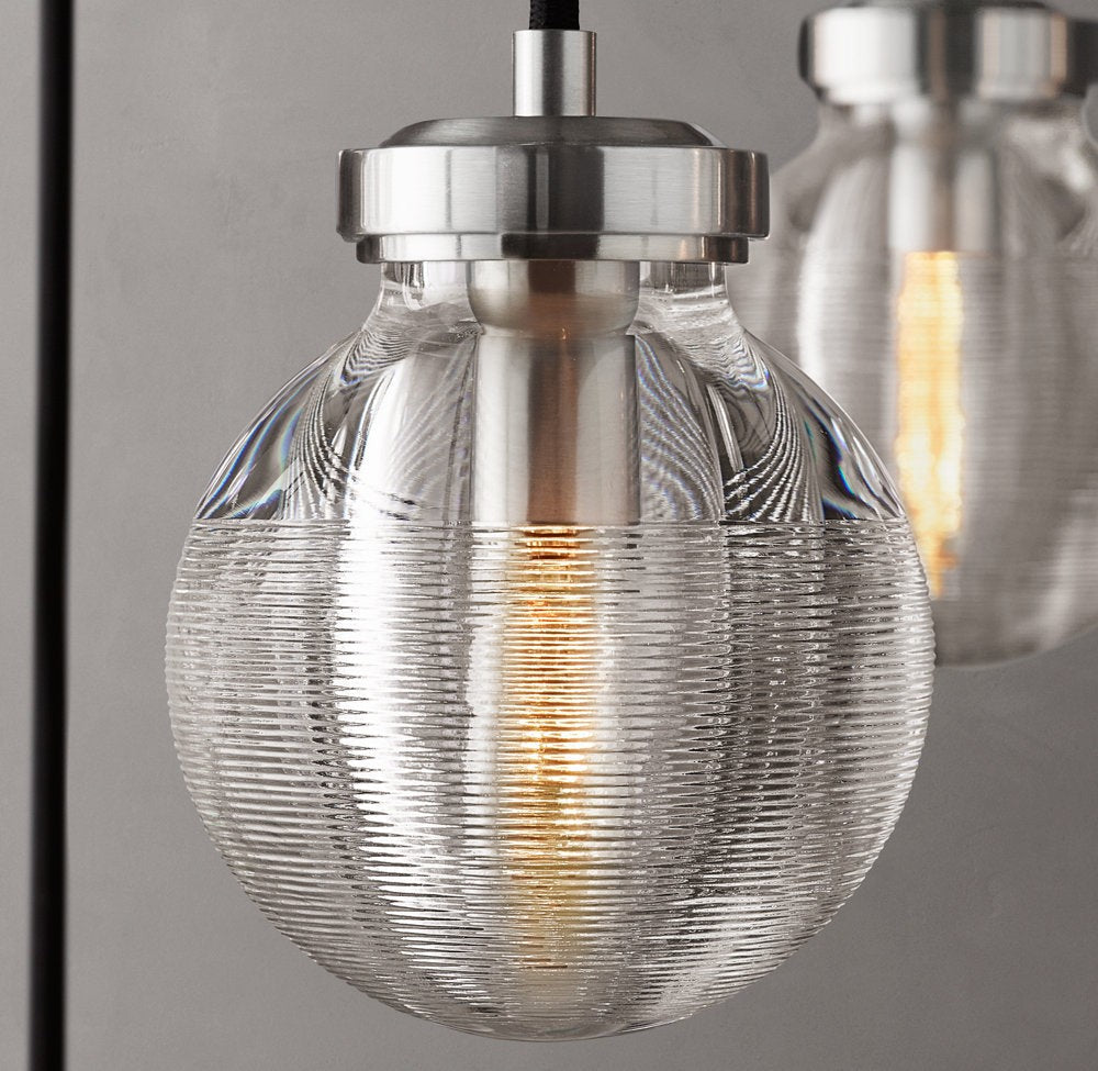 Crystal Pearl Linear Rectangular Chandelier