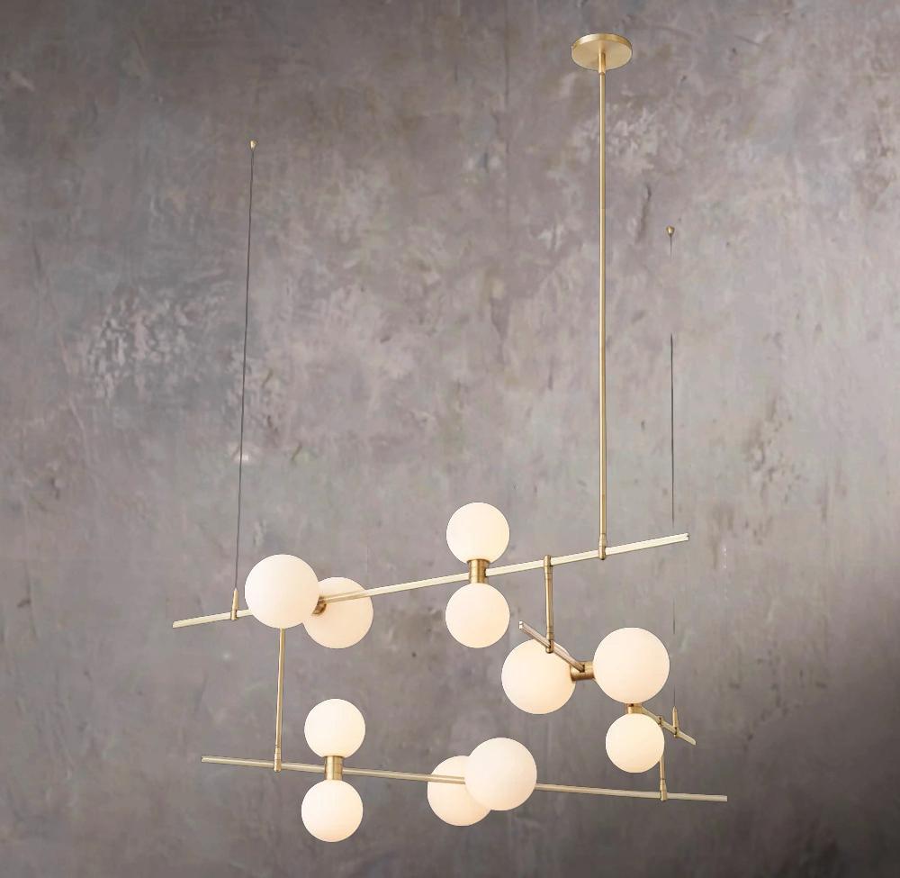 Contemporary Linear Suspension Light 48"