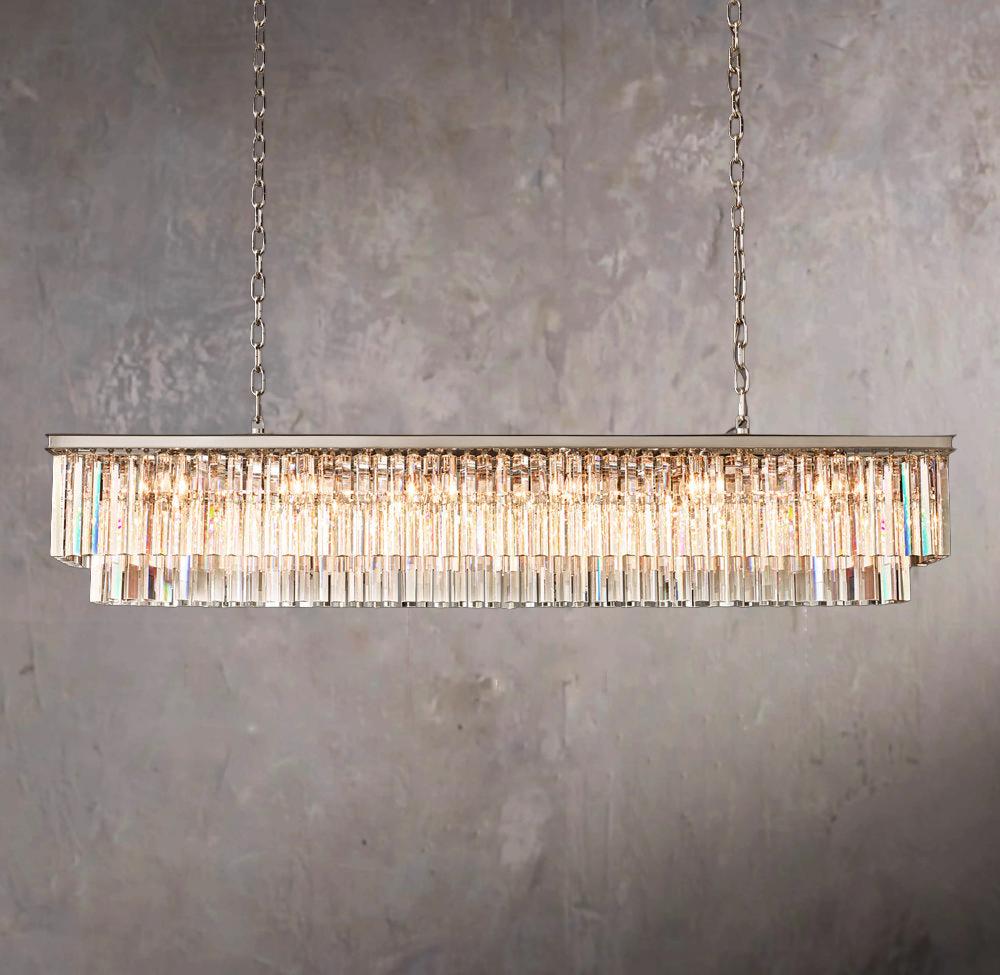 1920s Odeon Linear Pendant Light 72"