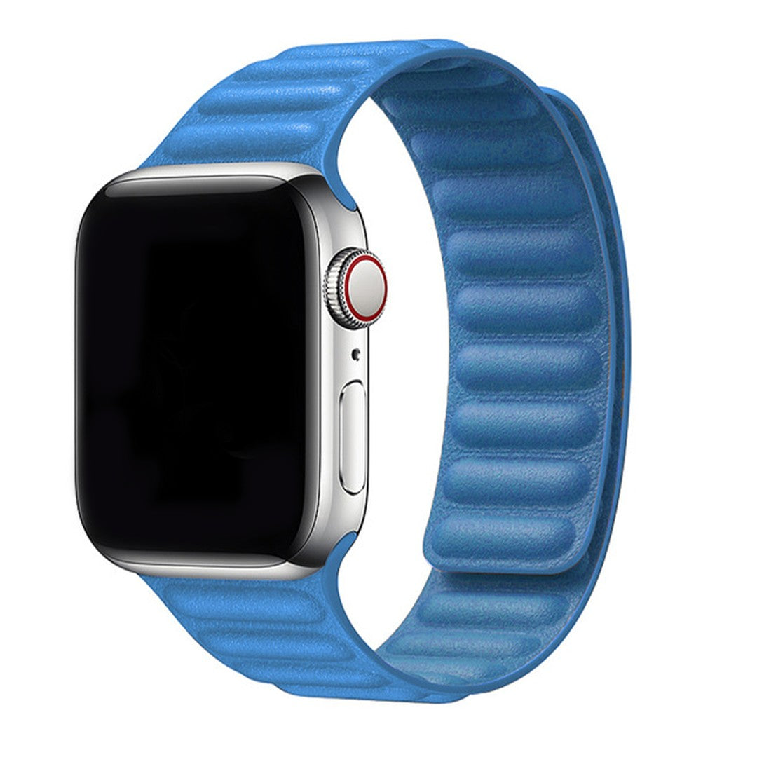 Eloria Magnetic Leather Link Apple Watch Strap – Genuine Leather Comfort