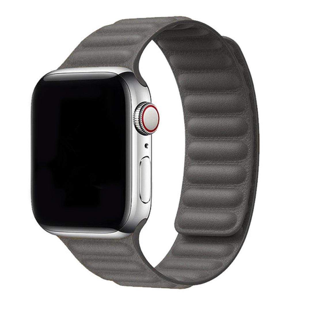 Eloria Magnetic Leather Link Apple Watch Strap – Genuine Leather Comfort