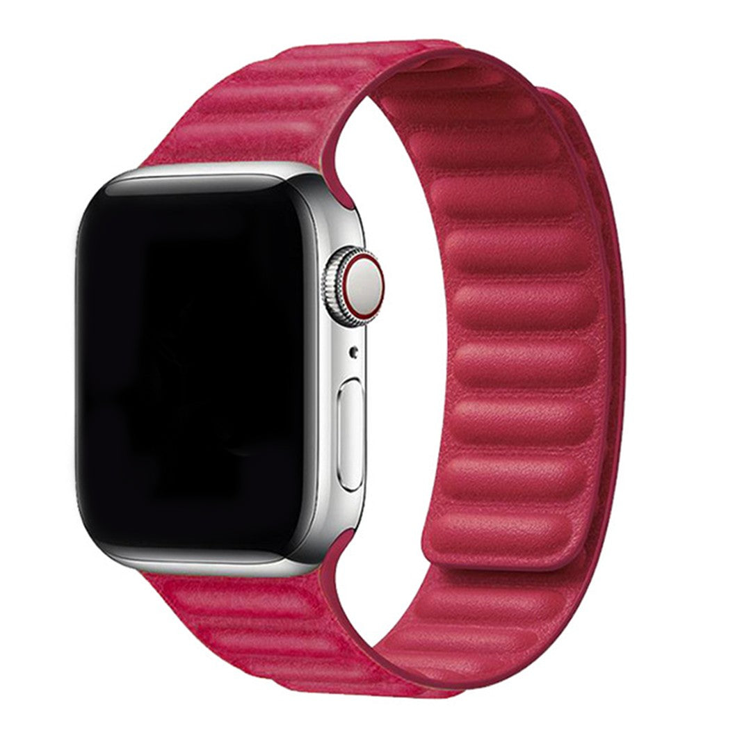 Eloria Magnetic Leather Link Apple Watch Strap – Genuine Leather Comfort