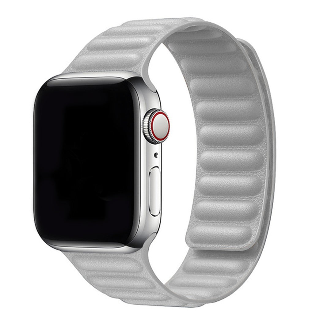 Eloria Magnetic Leather Link Apple Watch Strap – Genuine Leather Comfort