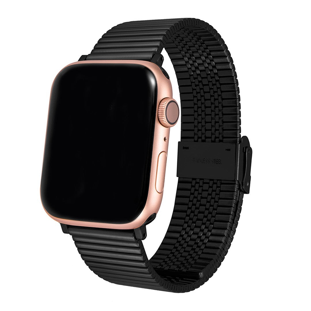 Elvaris Linear Link Apple Watch Band – Sleek Stainless Steel Design