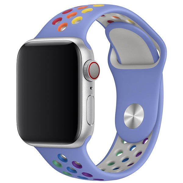 Elyssan Sport Silicone Apple Watch Strap – Rainbow Edition Comfort
