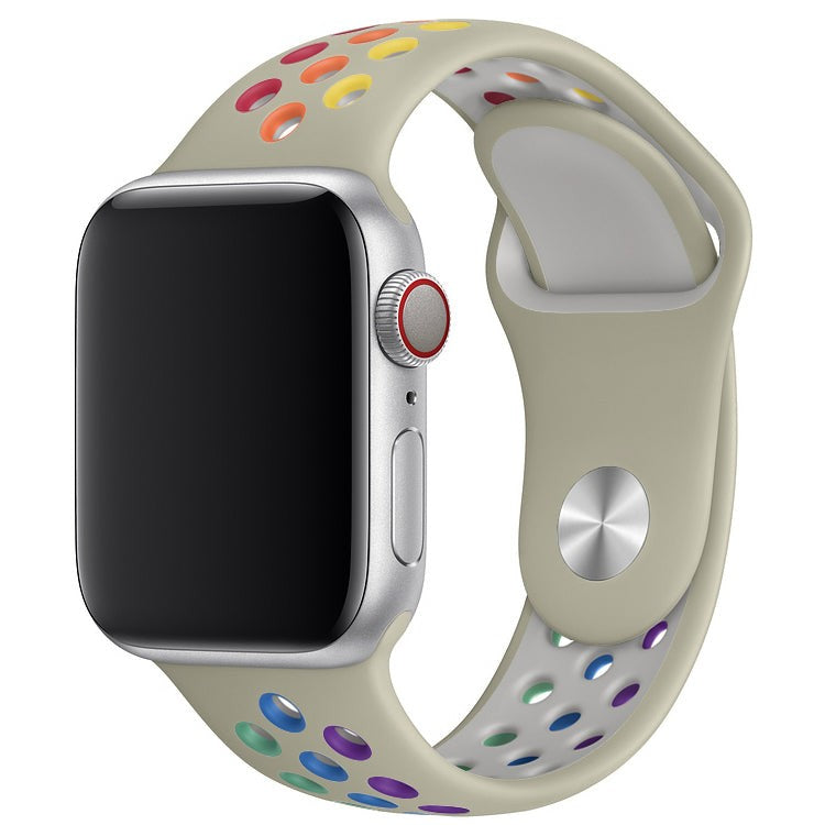 Elyssan Sport Silicone Apple Watch Strap – Rainbow Edition Comfort